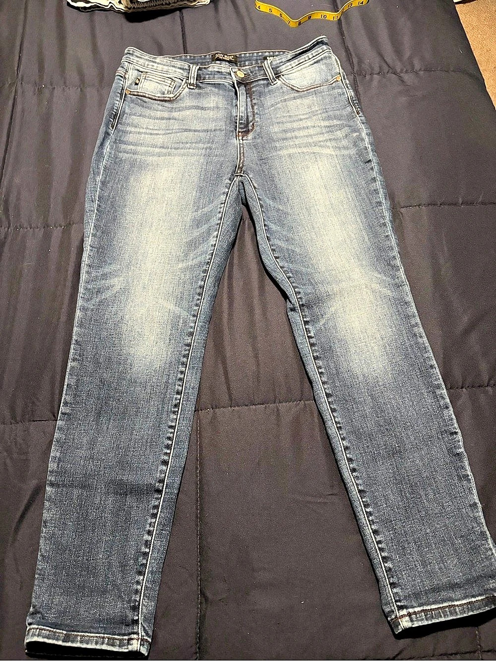 Judy Blue Size 13 Skinny Jeans in Dark Blue